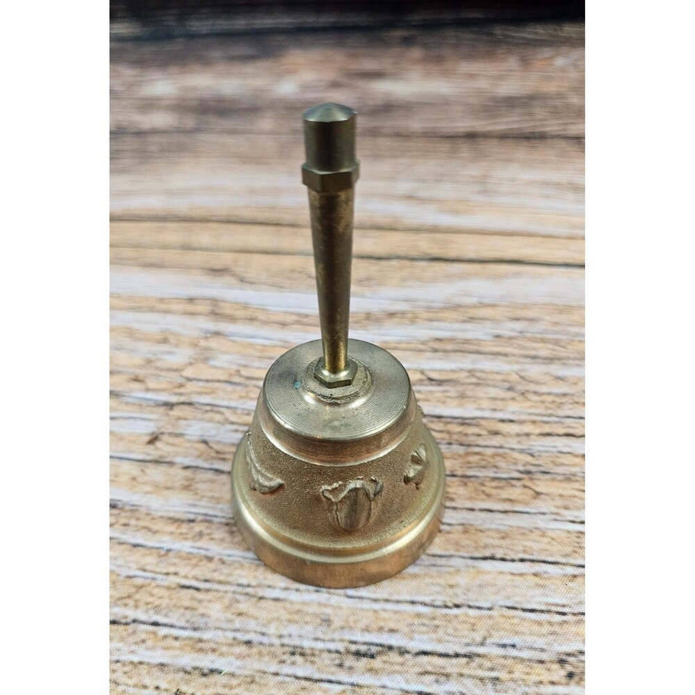 Vintage Brass Bell Switzerland Souvenir 4.25"